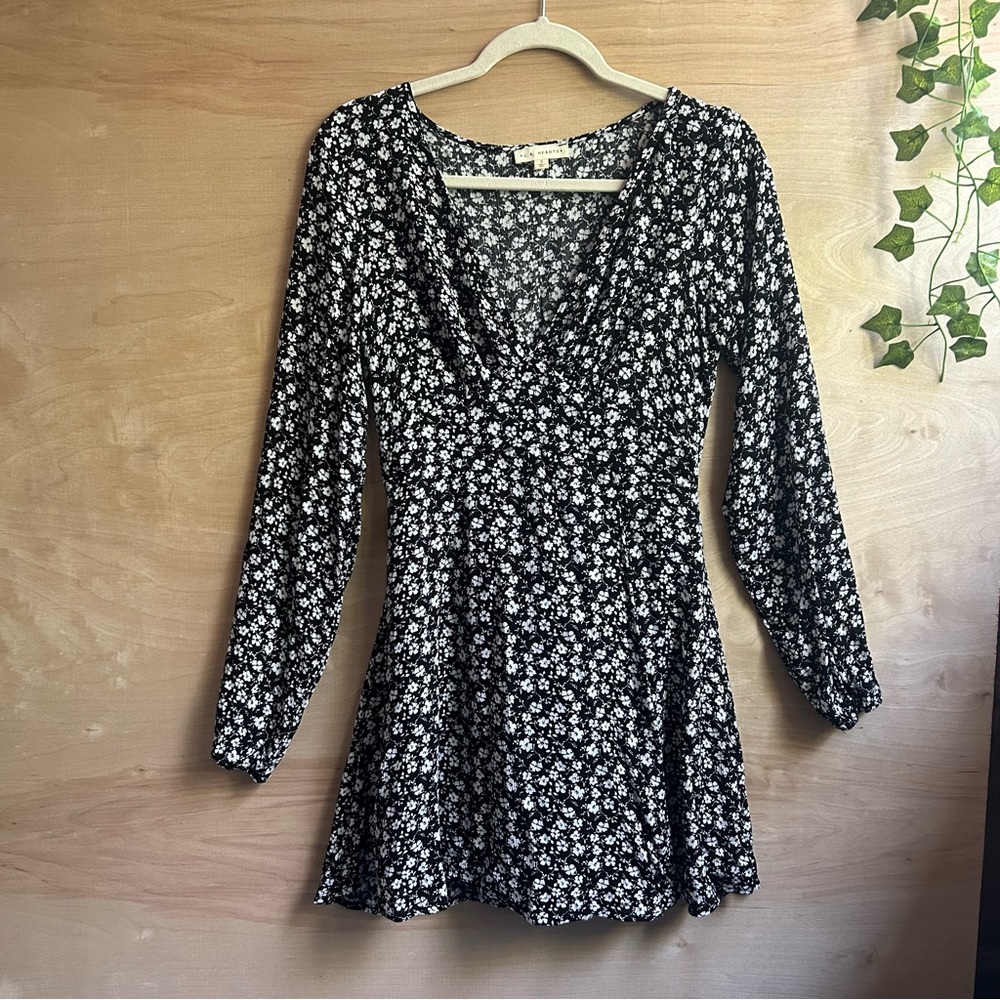 La hearts long sleeve mini dress